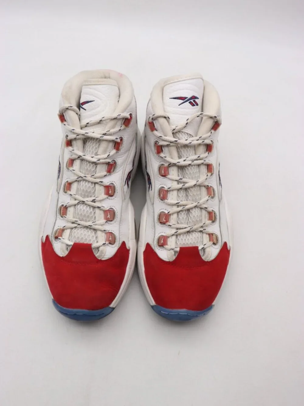 Reebok Question Mid 'Red Toe 25th anniversary' Men's size 10 Sneakers FY1018